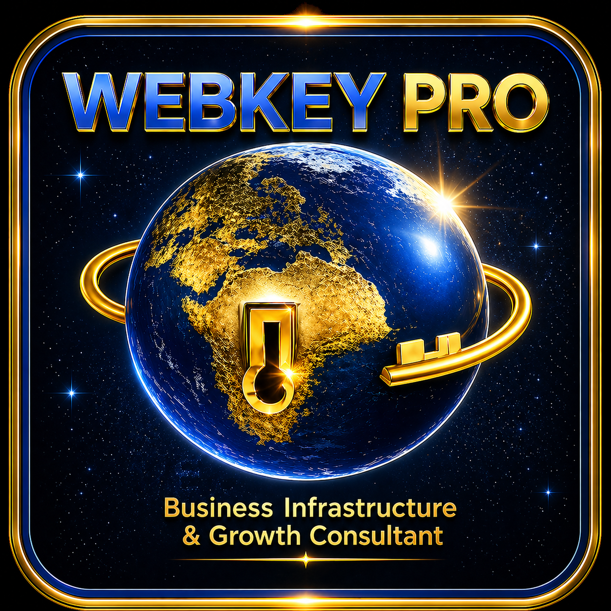 WebKey Pro globe and key logo